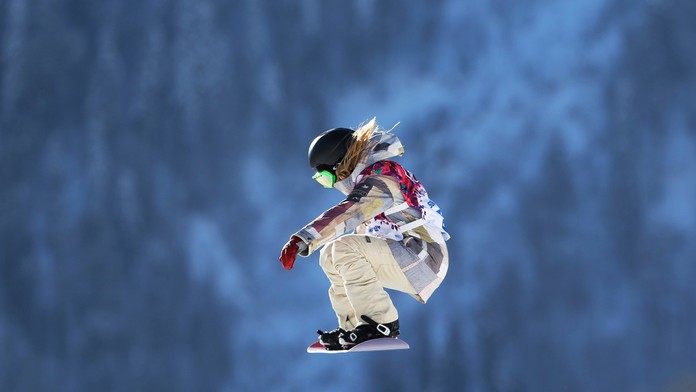 Tréning Američanky Jamie Andersonovej v Extrémnom parku Rosa Chutor v Červenej Poľane.