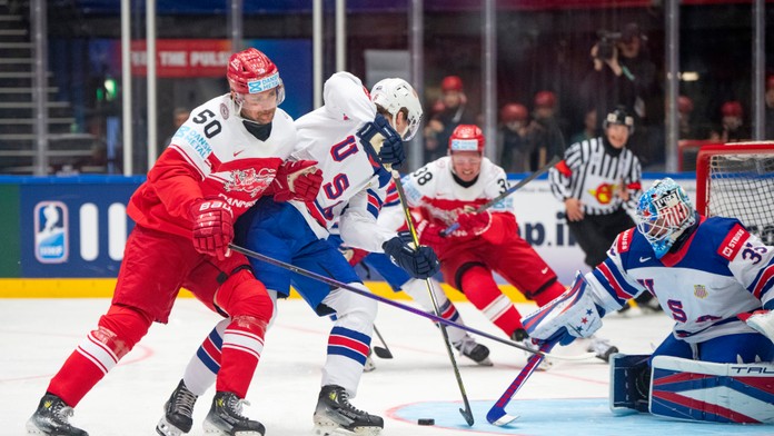 Momentka zo zápasu Dánsko - USA