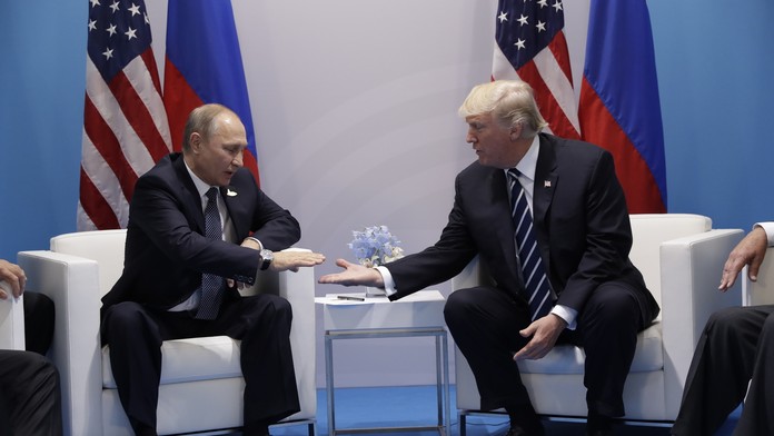 Stretnutie Vladimira Putina a Donalda Trumpa.