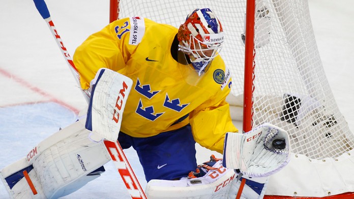 Švédsky brankár Anders Nilsson.