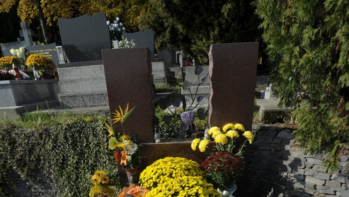 Hrob na cintoríne Rozálka v Košiciach.