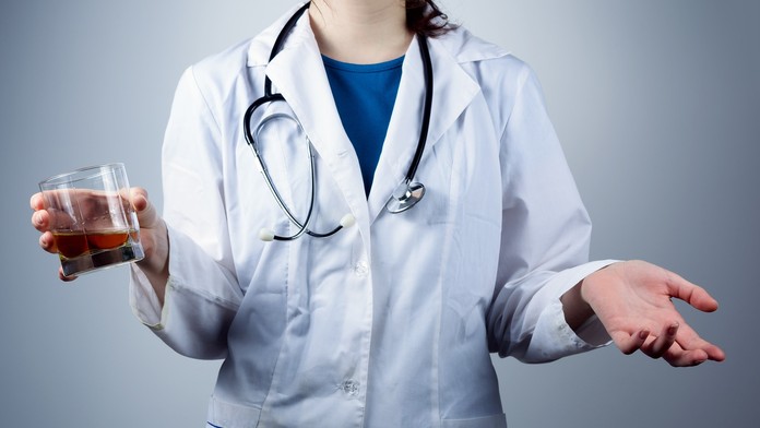 Lekárka s alkoholom