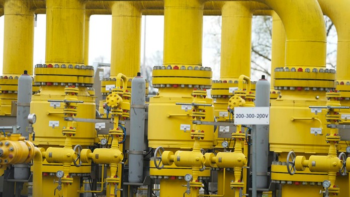 Plynová stanica spoločnosti Gaz-System v poľskej obci Rembelszczyzna.