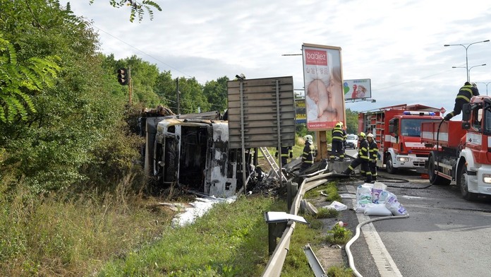 Hromadná nehoda na D2 - ilustračné foto.