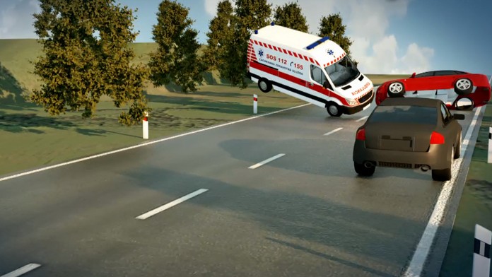 Pirátska jazda vodiča Audi skončila zrážkou so sanitkou. Zomrel prevážaný pacient