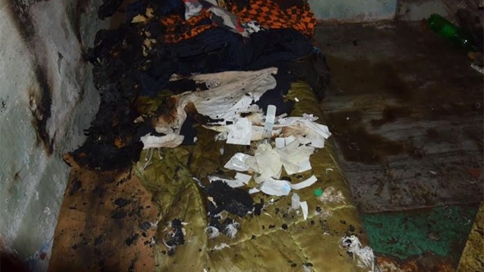 Posteľ, v ktorej zhorel muž z Nacinej Vsi.