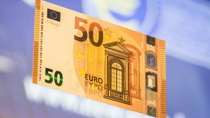 Nová 50-eurová bankovka.