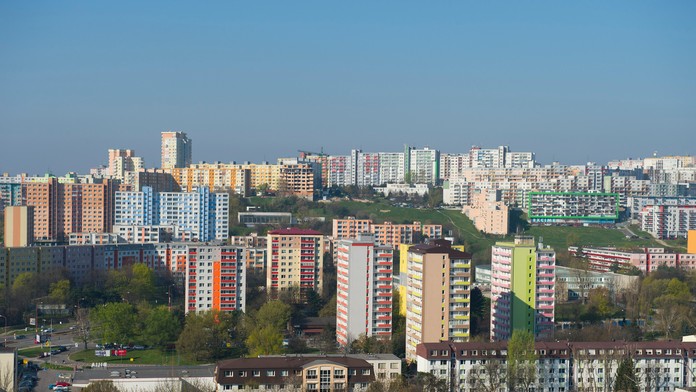 Na snímke bratislavské sídlisko Dlhé diely