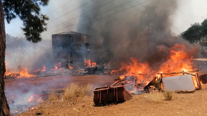 Požiar v okolí prímorského mesta Manavgat v provincii Antalya.