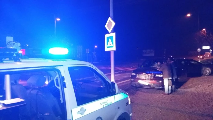 Záber z miesta nehody.