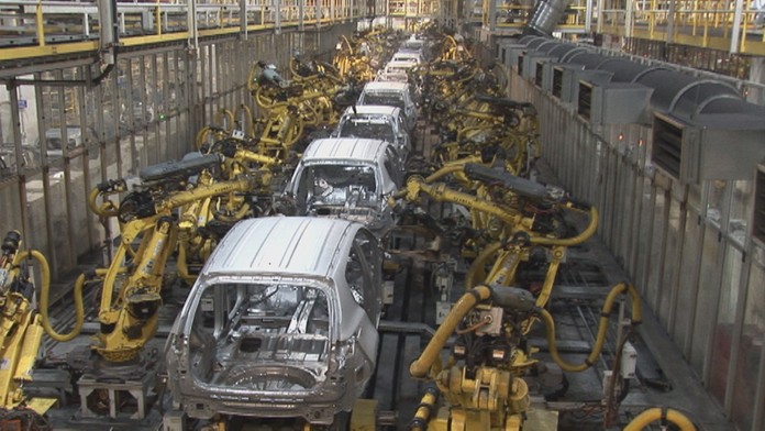 Autá vo Volkswagene.