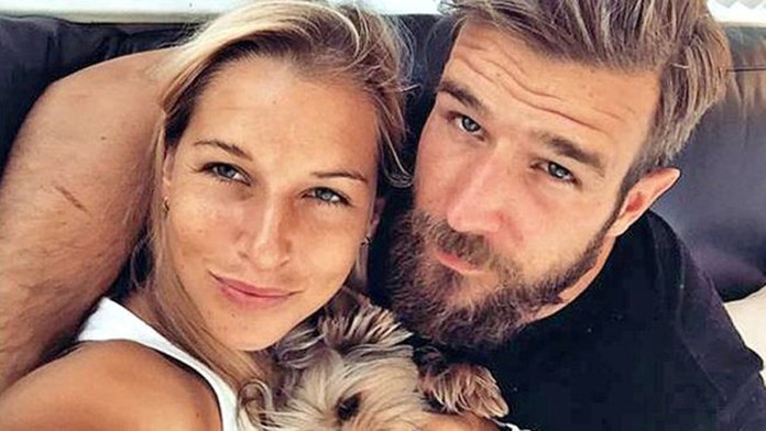 Dominika Cibulková s manželom Michalom.