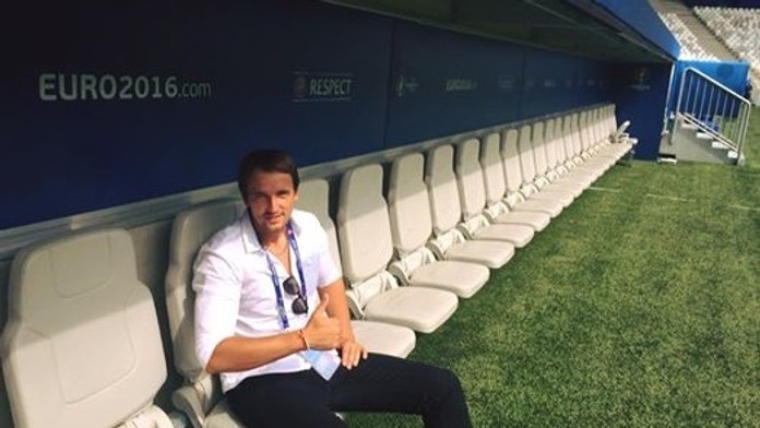 Milan Ondruš na striedačke na štadióne v Bordeaux, kde Slováci odohrajú zápas s Walesom