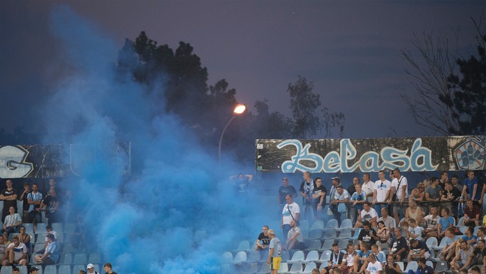 Fanúšikovia Slovana na archívnej snímke.