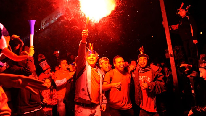 Fanúšikovia oslavovali víťazstvo Čile na Copa America celú noc.