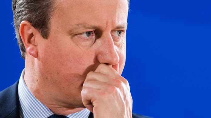 David Cameron v Bruseli. (archív)