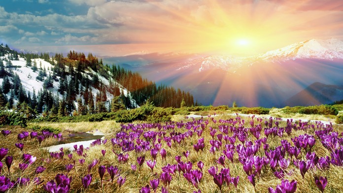 Jarné počasie - ilustračná snímka