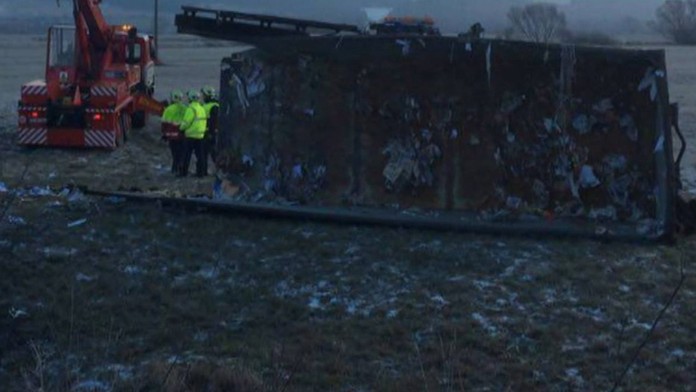 Auto po nehode pána Juraja Hrončeka.