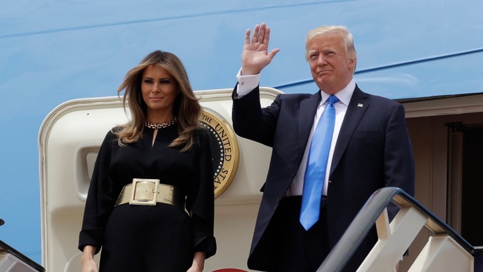 Donald Trump s manželkou Melaniou.