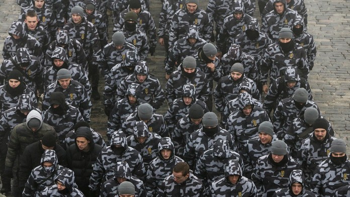 Ukrajinskí nacionalisti protestujú po konflikte s Ruskom v Azovskom mori