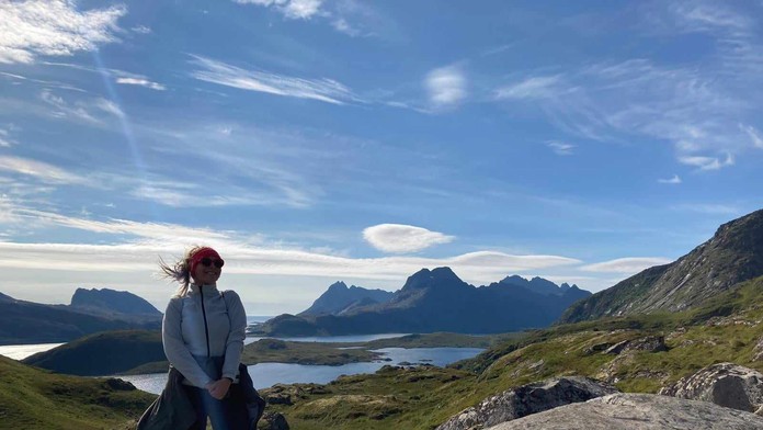 Soňa na výlete v Nórsku