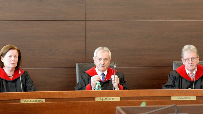 Sudcovia ÚS - Ľudmila Gajdošíková, Lajos Mészáros a Ladislav Orosz.