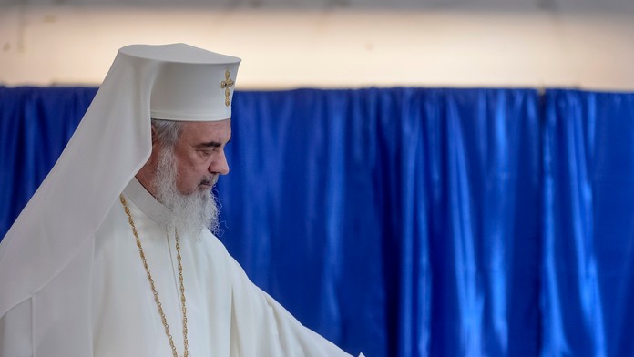 Na snímke líder rumunskej pravoslávnej cirkvi patriarcha Daniel.