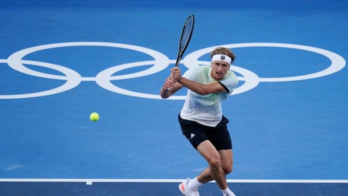 Alexender Zverev vo finálovom zápase.