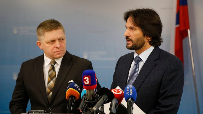 Robert Fico a Robert Kaliňák.