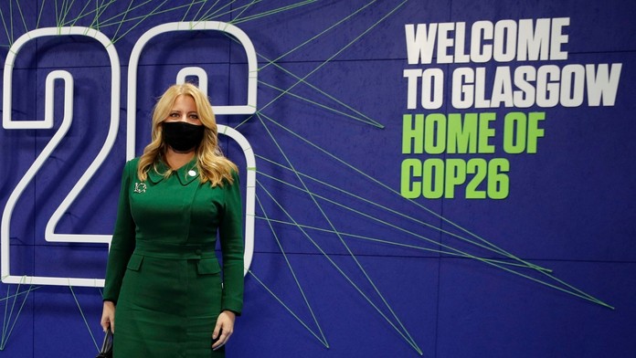 Slovenská prezidentka Zuzana Čaputová prichádza na klimatický summit COP26 v škótskom Glasgowe.