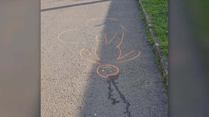 Kresba mŕtvoly.
