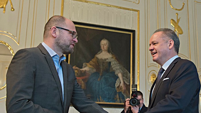 Prezident Andrej Kiska prijal lídra strany SaS Richarda Sulíka.