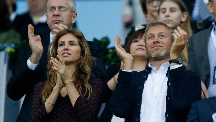 Abramovič s manželkou.