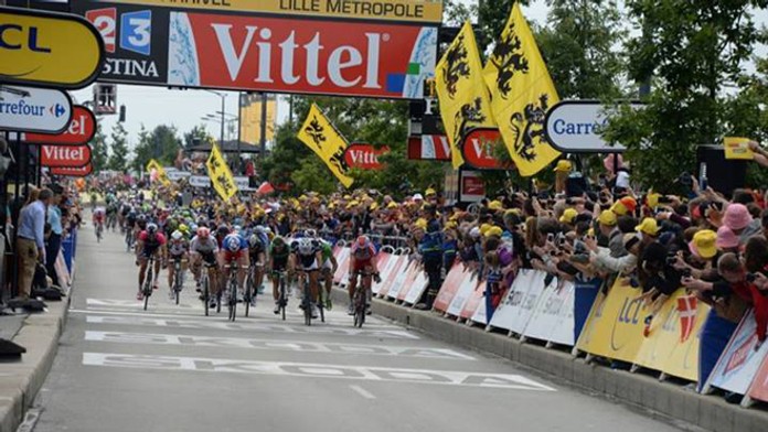 Cieľ 4. etapy, v ktorej skončil Sagana na 4. mieste.