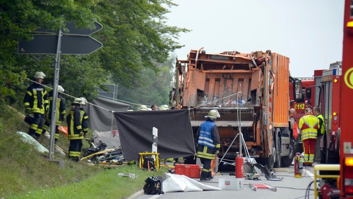 Záber z miesta nehody.