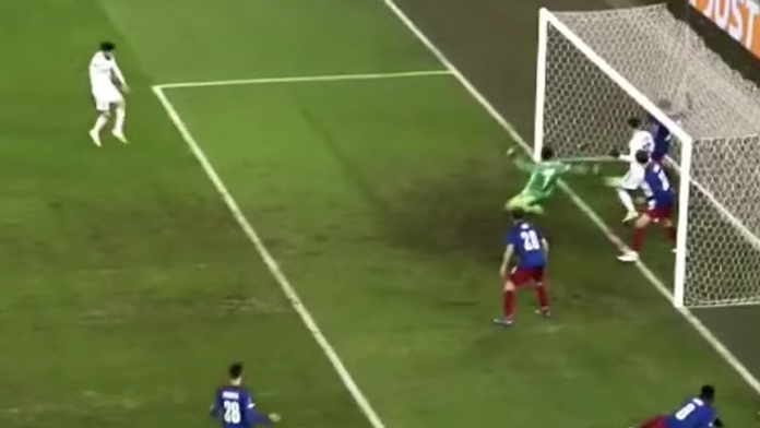 Momentka zo zápasu.