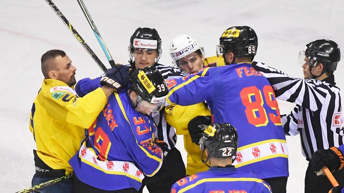 Šarvátka v zápase HC Košice – HK Spišská Nová Ves