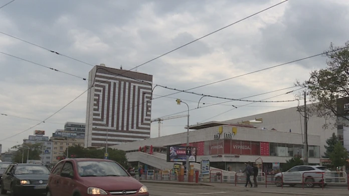 Street art na hoteli Kyjev.