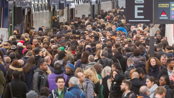 Štrajk železničiarov v Paríži