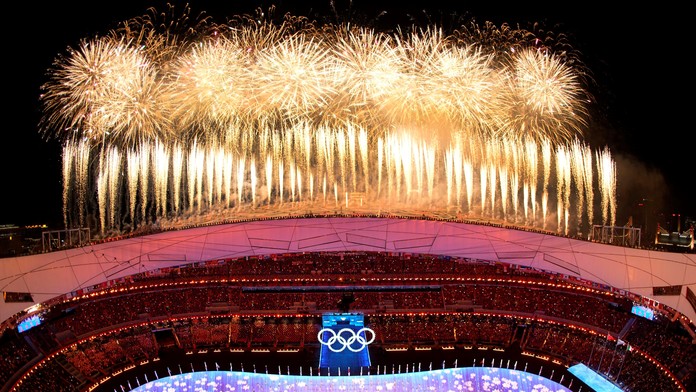 Záverečný ceremoniál ZOH 2022 v Pekingu.