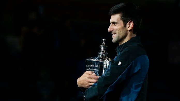 Dojatý Novak Djokovič.