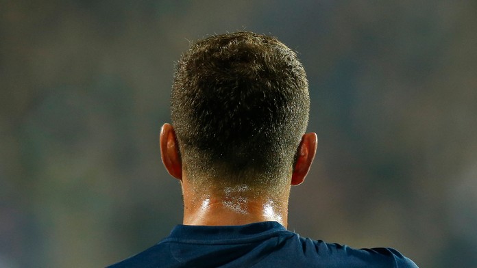 Bosniak Edin Džeko v zápase Ligy národov proti Severnému Írsku.