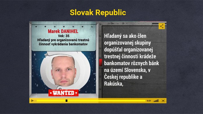 Medzinárodne hľadaný Marek Danihel.