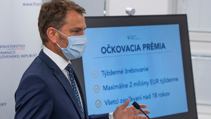 Igor Matovič predstavil očkovaciu prémiu.