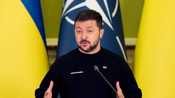 Ukrajinský prezident Volodymyr Zelenskyj.