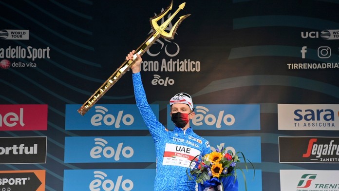 Tadej Pogačar sa stal víťazom pretekov Tirreno Adriatico.