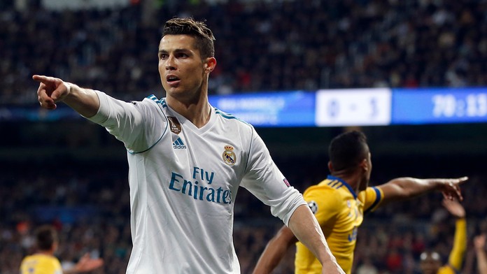 Cristiano Ronaldo z Realu v zápase proti Juventusu.