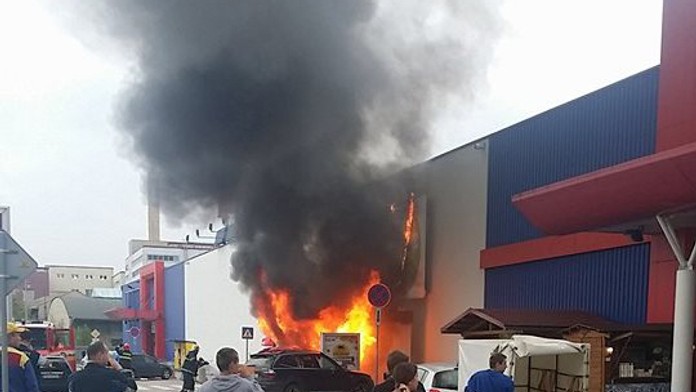 Výbuch kebabu v Žiline.