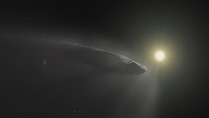 Vesmírny objekt Oumuamua.
