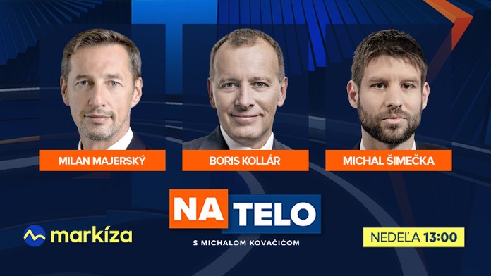 Hosťami relácie Na telo budú Milan Majerský, Boris Kollár a Michal Šimečka